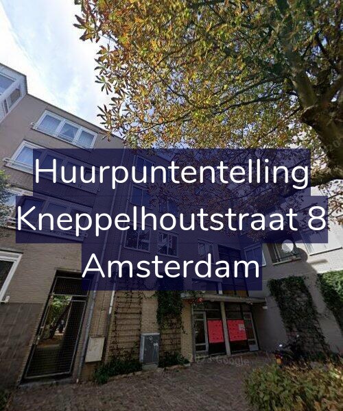 Foto gevel Huurpuntentelling voor Kneppelhoutstraat 8, Amsterdam