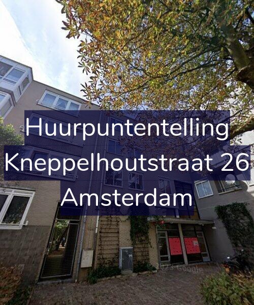 Foto gevel Huurpuntentelling voor Kneppelhoutstraat 26, Amsterdam