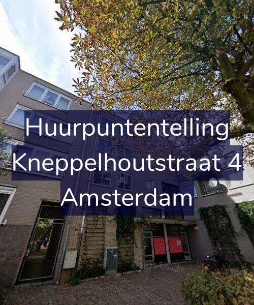 Foto gevel Huurpuntentelling voor Kneppelhoutstraat 4, Amsterdam