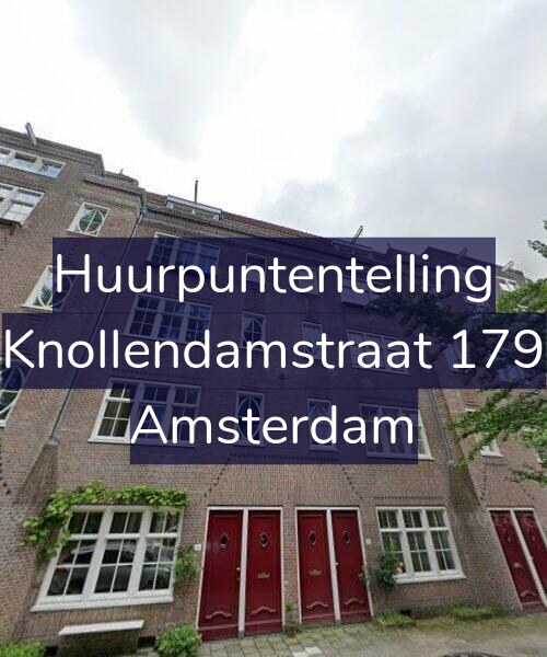 Foto gevel Huurpuntentelling voor Knollendamstraat 179, Amsterdam