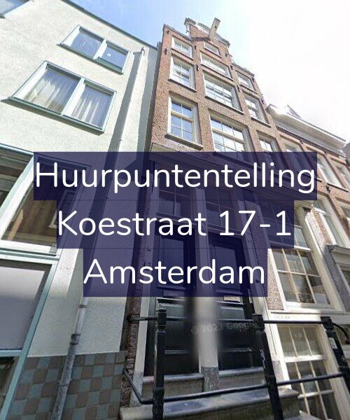 Foto gevel Huurpuntentelling voor Koestraat 17-1, Amsterdam