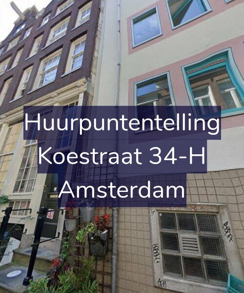 Foto gevel Huurpuntentelling voor Koestraat 34-H, Amsterdam