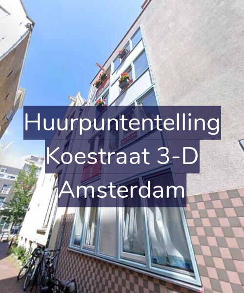 Foto gevel Huurpuntentelling voor Koestraat 3-D, Amsterdam