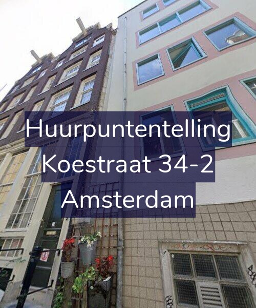 Foto gevel Huurpuntentelling voor Koestraat 34-2, Amsterdam