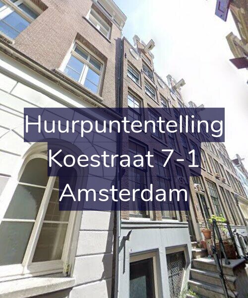 Foto gevel Huurpuntentelling voor Koestraat 7-1, Amsterdam