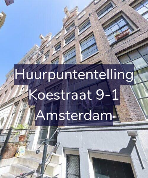 Foto gevel Huurpuntentelling voor Koestraat 9-1, Amsterdam