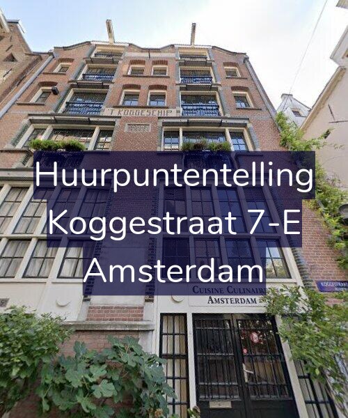 Foto gevel Huurpuntentelling voor Koggestraat 7-E, Amsterdam