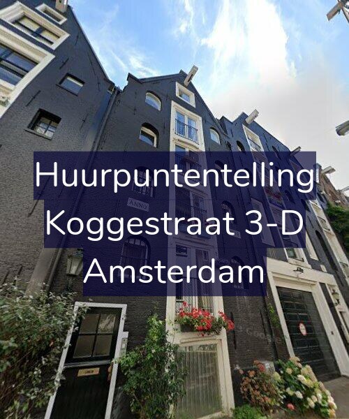 Foto gevel Huurpuntentelling voor Koggestraat 3-D, Amsterdam