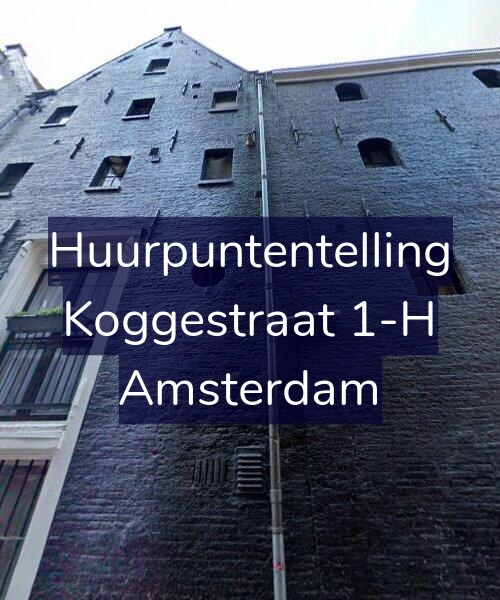 Foto gevel Huurpuntentelling voor Koggestraat 1-H, Amsterdam