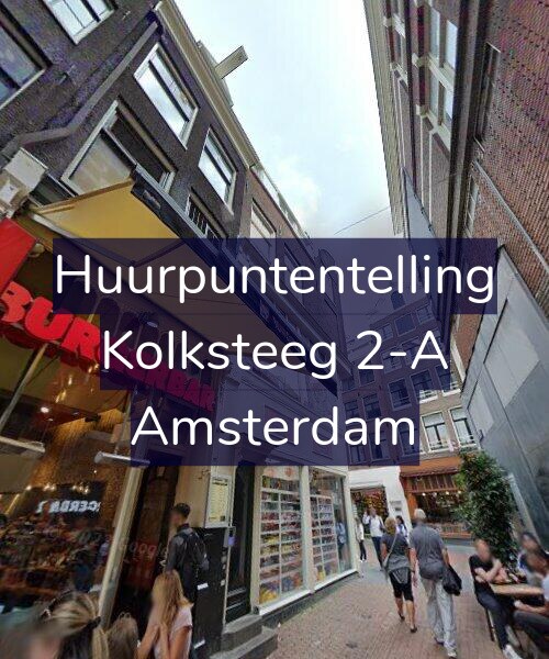Foto gevel Huurpuntentelling voor Kolksteeg 2-A, Amsterdam