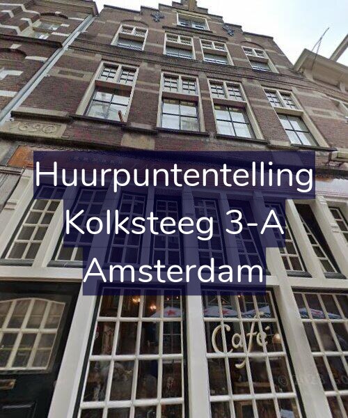 Foto gevel Huurpuntentelling voor Kolksteeg 3-A, Amsterdam