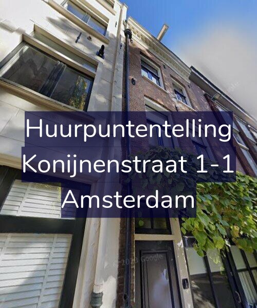 Foto gevel Huurpuntentelling voor Konijnenstraat 1-1, Amsterdam