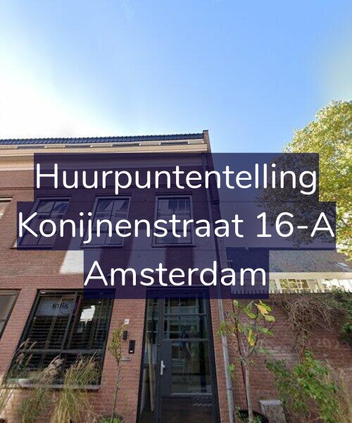 Foto gevel Huurpuntentelling voor Konijnenstraat 16-A, Amsterdam