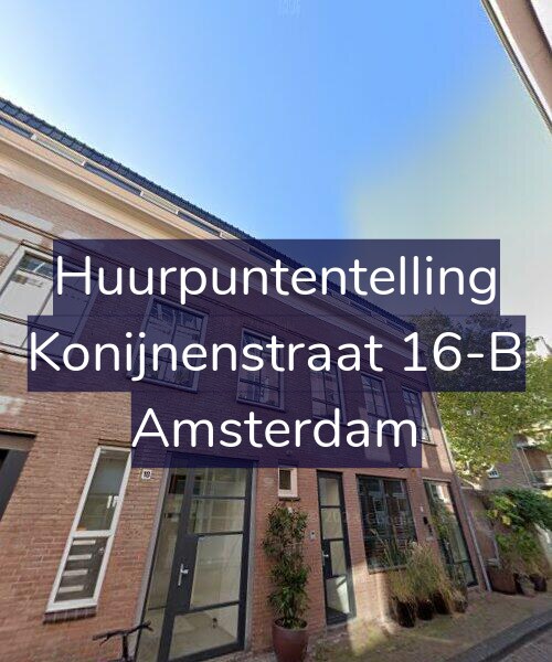 Foto gevel Huurpuntentelling voor Konijnenstraat 16-B, Amsterdam