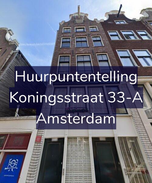 Foto gevel Huurpuntentelling voor Koningsstraat 33-A, Amsterdam