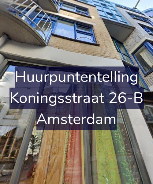 Foto gevel Huurpuntentelling voor Koningsstraat 26-B, Amsterdam