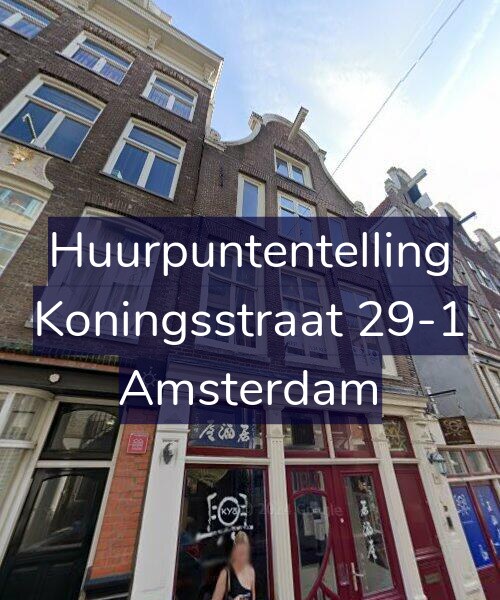 Foto gevel Huurpuntentelling voor Koningsstraat 29-1, Amsterdam