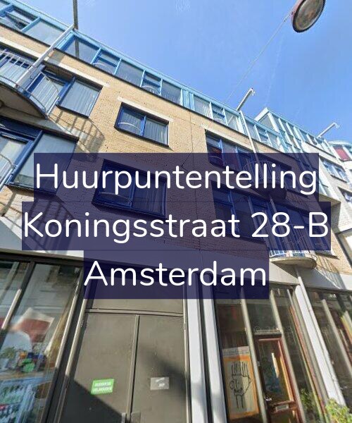 Foto gevel Huurpuntentelling voor Koningsstraat 28-B, Amsterdam