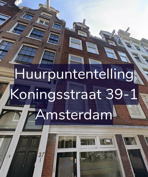 Foto gevel Huurpuntentelling voor Koningsstraat 39-1, Amsterdam