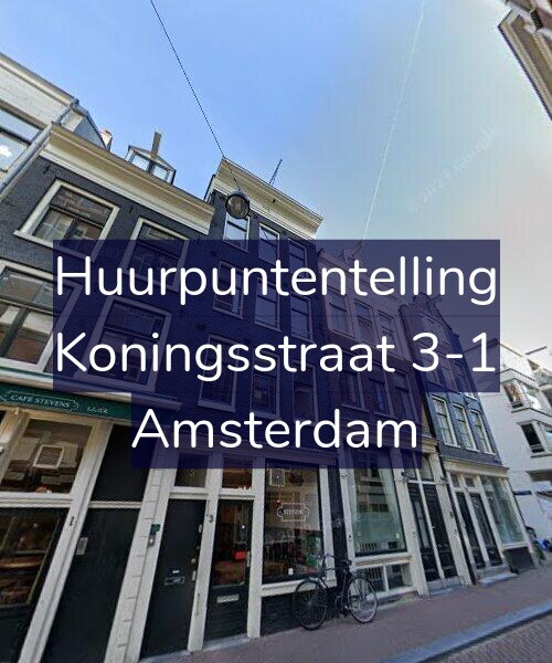 Foto gevel Huurpuntentelling voor Koningsstraat 3-1, Amsterdam