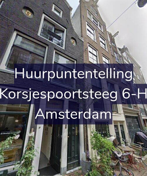 Foto gevel Huurpuntentelling voor Korsjespoortsteeg 6-H, Amsterdam