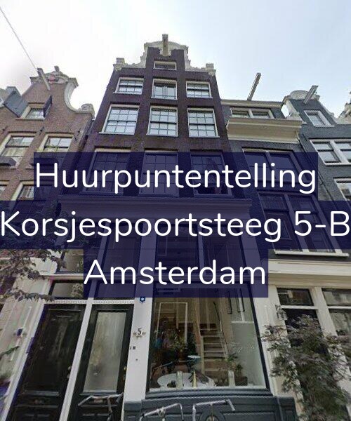 Foto gevel Huurpuntentelling voor Korsjespoortsteeg 5-B, Amsterdam