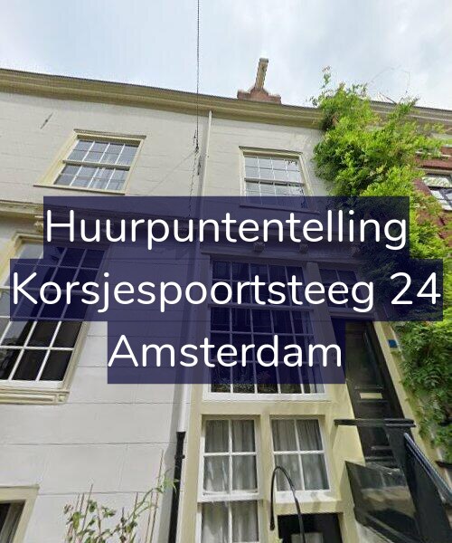 Foto gevel Huurpuntentelling voor Korsjespoortsteeg 24, Amsterdam