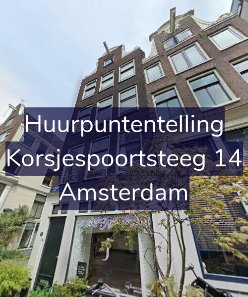 Foto gevel Huurpuntentelling voor Korsjespoortsteeg 14, Amsterdam
