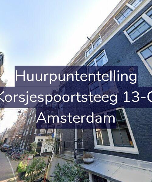 Foto gevel Huurpuntentelling voor Korsjespoortsteeg 13-C, Amsterdam