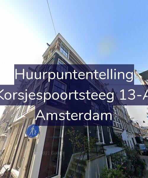 Foto gevel Huurpuntentelling voor Korsjespoortsteeg 13-A, Amsterdam
