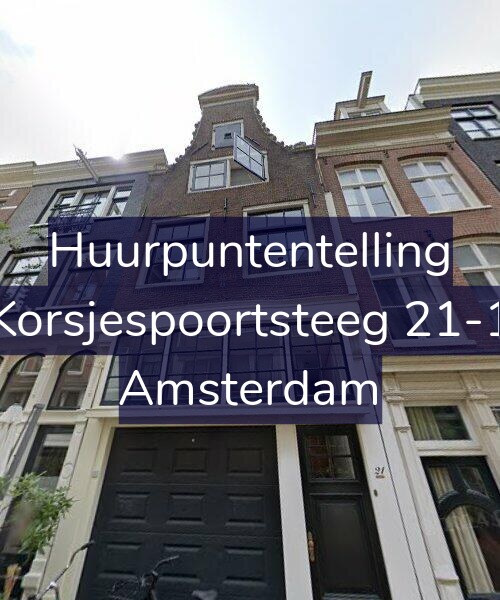 Foto gevel Huurpuntentelling voor Korsjespoortsteeg 21-1, Amsterdam