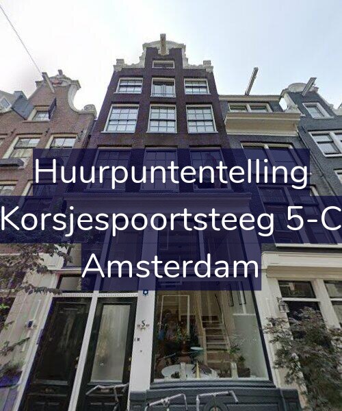 Foto gevel Huurpuntentelling voor Korsjespoortsteeg 5-C, Amsterdam