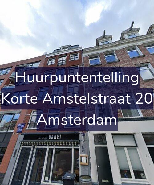 Foto gevel Huurpuntentelling voor Korte Amstelstraat 20, Amsterdam