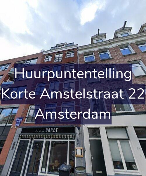 Foto gevel Huurpuntentelling voor Korte Amstelstraat 22, Amsterdam