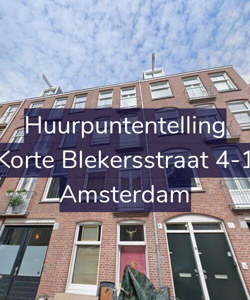 Foto gevel Huurpuntentelling voor Korte Blekersstraat 4-1, Amsterdam