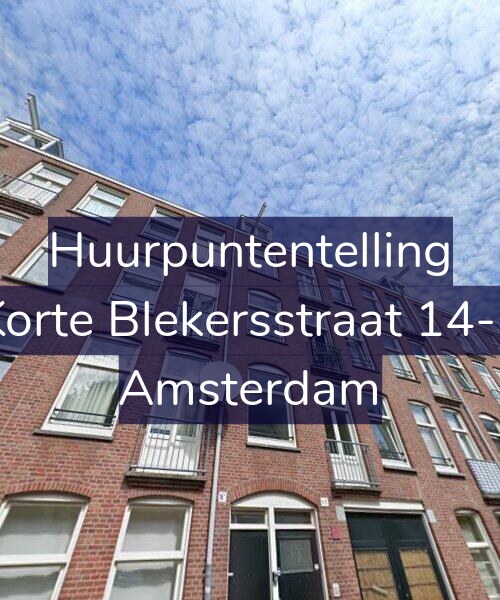 Foto gevel Huurpuntentelling voor Korte Blekersstraat 14-3, Amsterdam