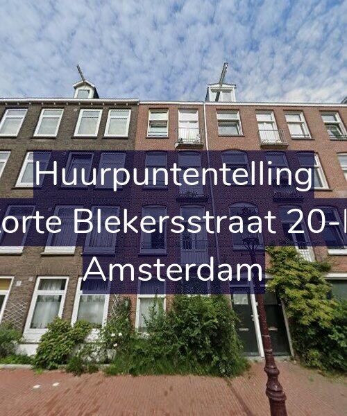 Foto gevel Huurpuntentelling voor Korte Blekersstraat 20-H, Amsterdam