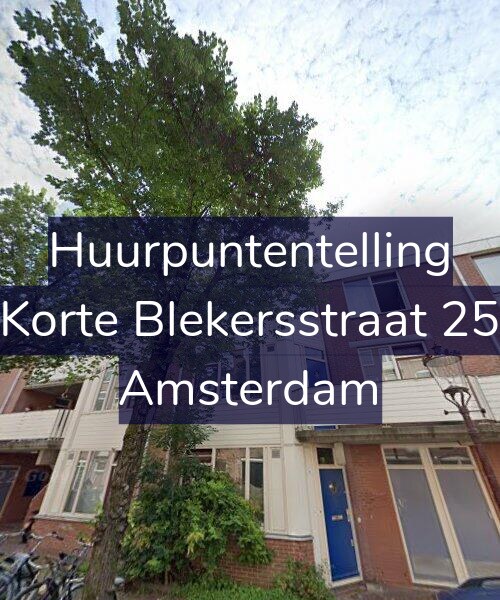 Foto gevel Huurpuntentelling voor Korte Blekersstraat 25, Amsterdam