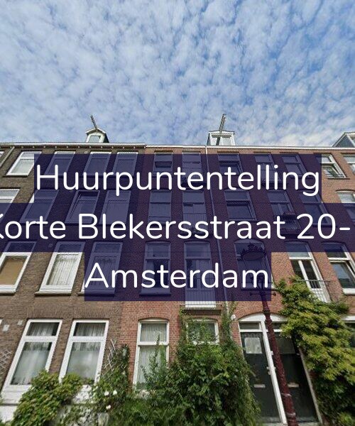 Foto gevel Huurpuntentelling voor Korte Blekersstraat 20-1, Amsterdam