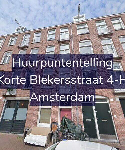 Foto gevel Huurpuntentelling voor Korte Blekersstraat 4-H, Amsterdam