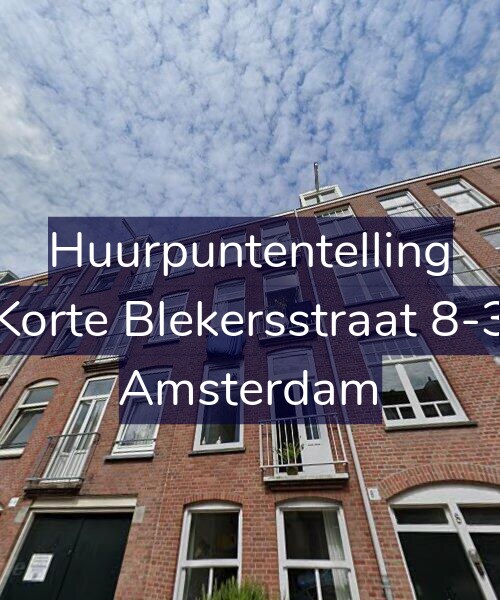 Foto gevel Huurpuntentelling voor Korte Blekersstraat 8-3, Amsterdam