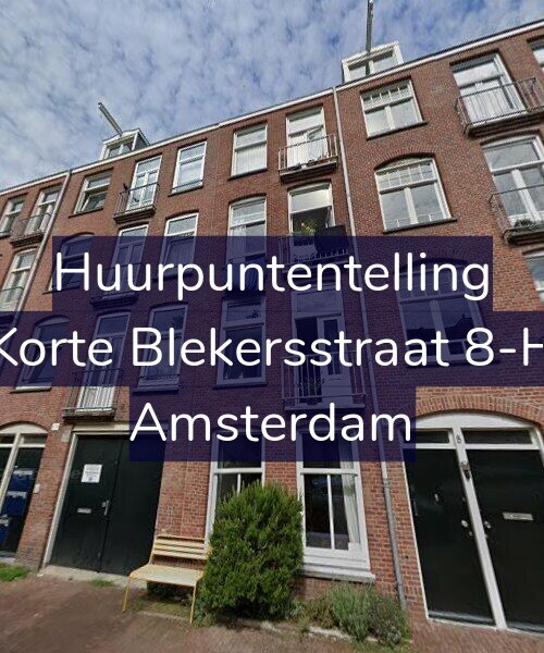 Foto gevel Huurpuntentelling voor Korte Blekersstraat 8-H, Amsterdam