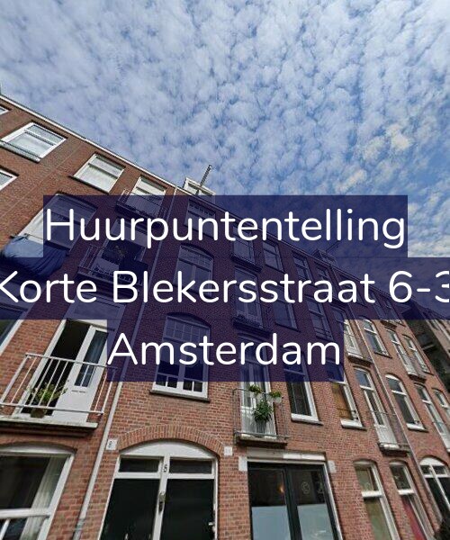 Foto gevel Huurpuntentelling voor Korte Blekersstraat 6-3, Amsterdam