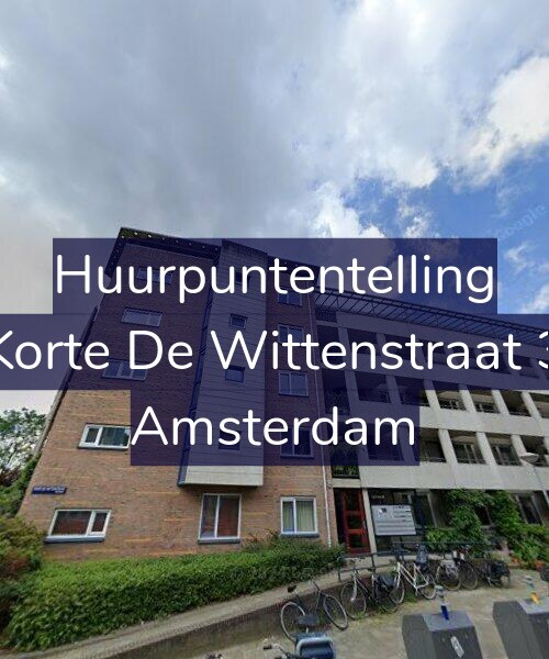 Foto gevel Huurpuntentelling voor Korte De Wittenstraat 3, Amsterdam