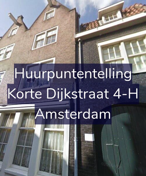 Foto gevel Huurpuntentelling voor Korte Dijkstraat 4-H, Amsterdam