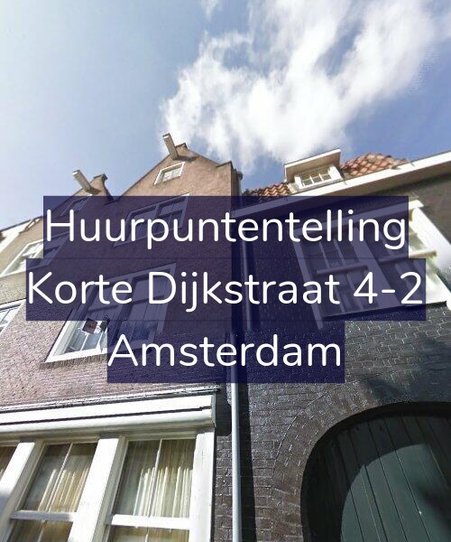 Foto gevel Huurpuntentelling voor Korte Dijkstraat 4-2, Amsterdam