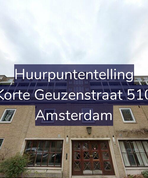 Foto gevel Huurpuntentelling voor Korte Geuzenstraat 510, Amsterdam