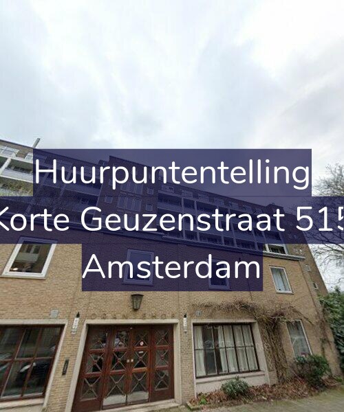 Foto gevel Huurpuntentelling voor Korte Geuzenstraat 515, Amsterdam