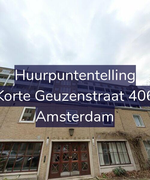 Foto gevel Huurpuntentelling voor Korte Geuzenstraat 406, Amsterdam