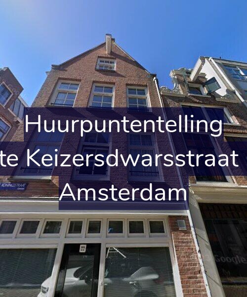 Foto gevel Huurpuntentelling voor Korte Keizersdwarsstraat 6-B, Amsterdam